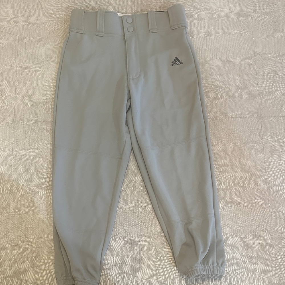 adidas Gray Kids baseball pants